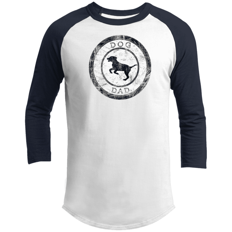 Dog Dad Baseball Tee – Men’s 3/4 Sleeve Vintage Pet Lover Shirt - The Max & Rex Collection