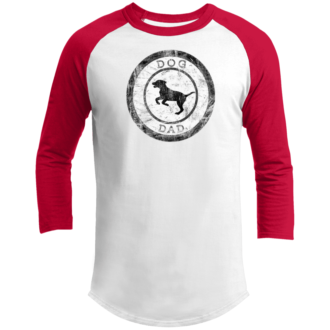 Dog Dad Baseball Tee – Men’s 3/4 Sleeve Vintage Pet Lover Shirt - The Max & Rex Collection