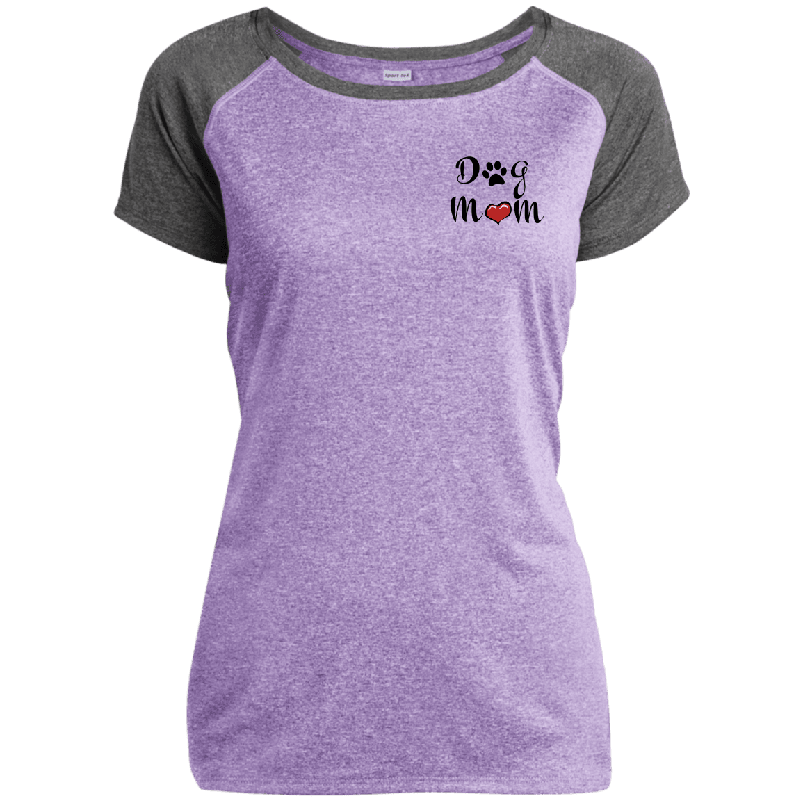Dog Mom Performance T-Shirt – Women’s Athletic Tee with Paw & Heart Design - The Max & Rex Collection