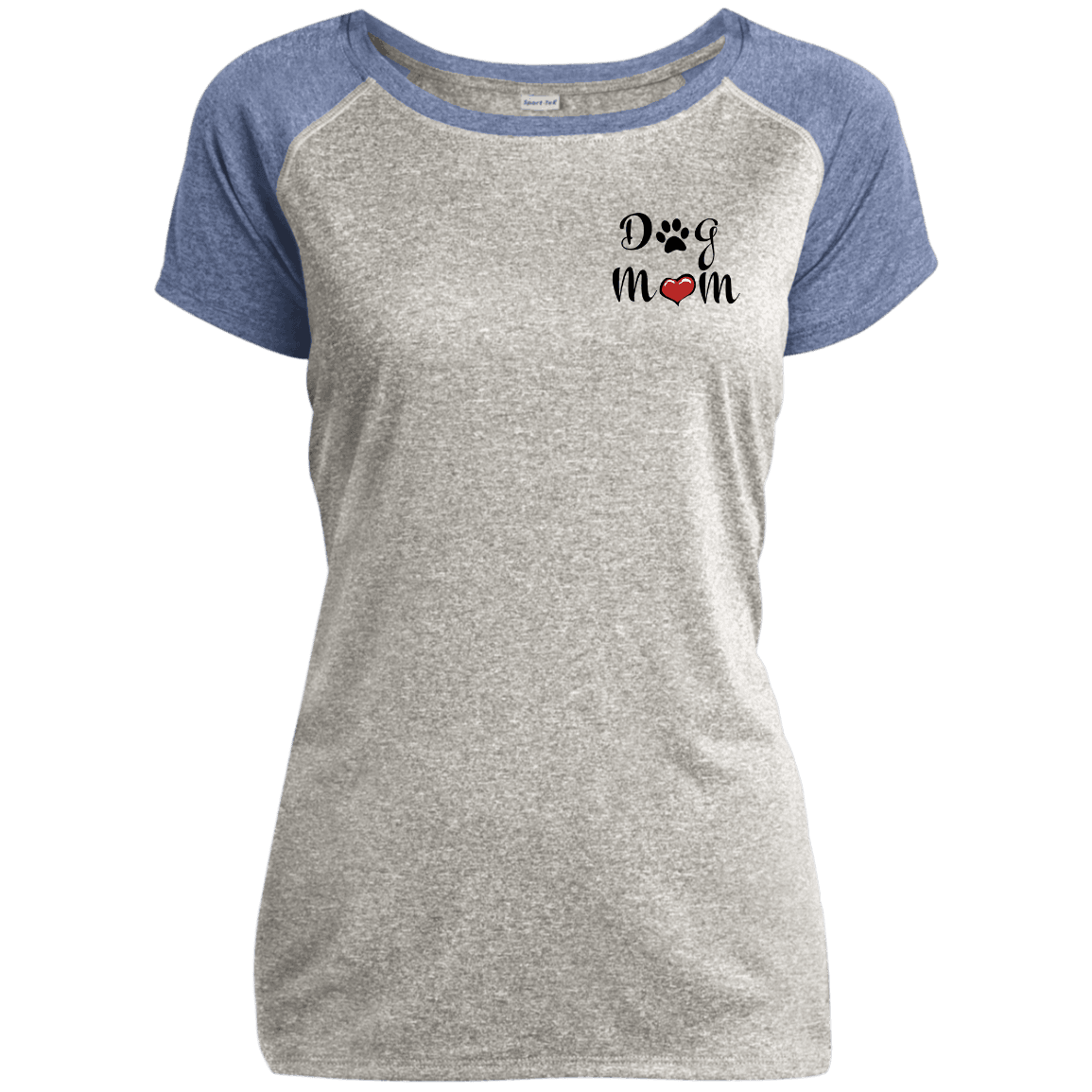 Dog Mom Performance T-Shirt – Women’s Athletic Tee with Paw & Heart Design - The Max & Rex Collection