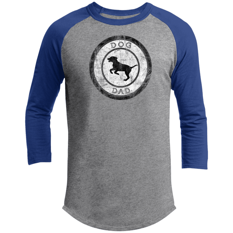 Dog Dad Baseball Tee – Men’s 3/4 Sleeve Vintage Pet Lover Shirt - The Max & Rex Collection