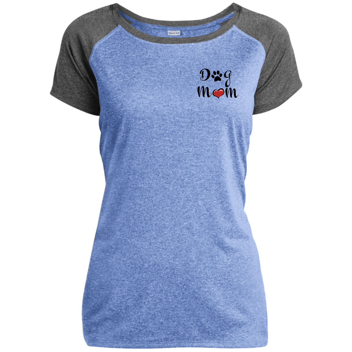 Dog Mom Performance T-Shirt – Women’s Athletic Tee with Paw & Heart Design - The Max & Rex Collection