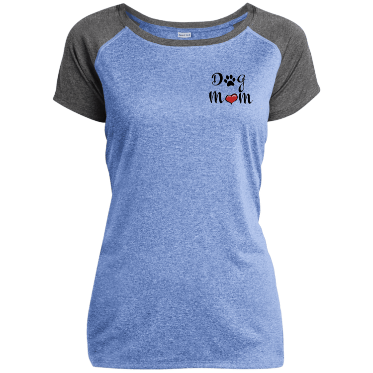 Dog Mom Performance T-Shirt – Women’s Athletic Tee with Paw & Heart Design - The Max & Rex Collection