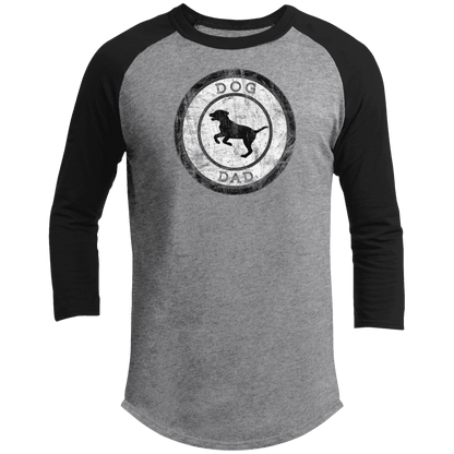 Dog Dad Baseball Tee – Men’s 3/4 Sleeve Vintage Pet Lover Shirt - The Max & Rex Collection