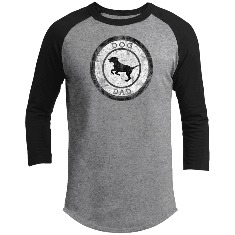 Dog Dad Baseball Tee – Men’s 3/4 Sleeve Vintage Pet Lover Shirt - The Max & Rex Collection