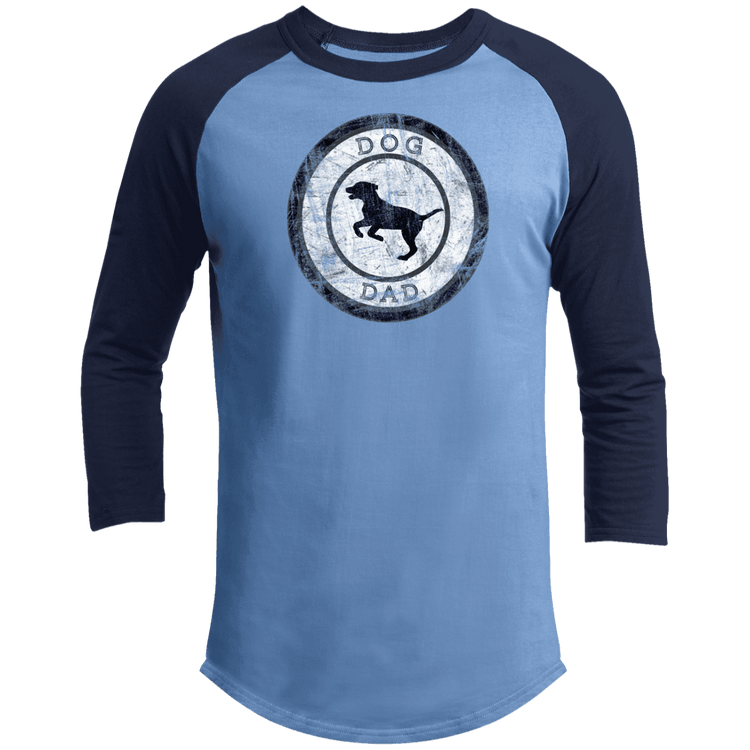 Dog Dad Baseball Tee – Men’s 3/4 Sleeve Vintage Pet Lover Shirt - The Max & Rex Collection