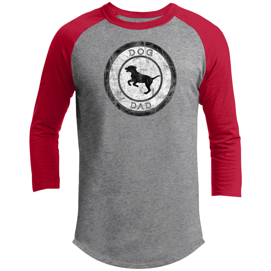 Dog Dad Baseball Tee – Men’s 3/4 Sleeve Vintage Pet Lover Shirt - The Max & Rex Collection