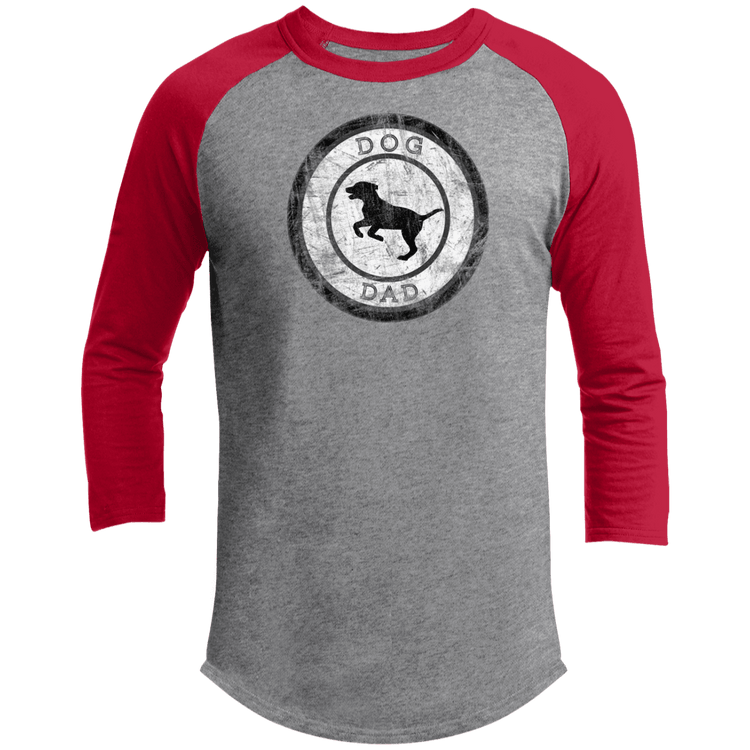 Dog Dad Baseball Tee – Men’s 3/4 Sleeve Vintage Pet Lover Shirt - The Max & Rex Collection
