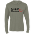 Fur Momma Tri-Blend Hooded T-Shirt – Soft Unisex Hoodie with Paw Print & Heart - The Max & Rex Collection