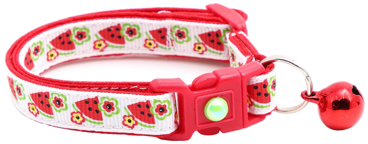 Watermelons and Flowers Cat Collar - The Max & Rex Collection