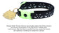 Glowing Cat Faces Breakaway Cat Collar - The Max & Rex Collection