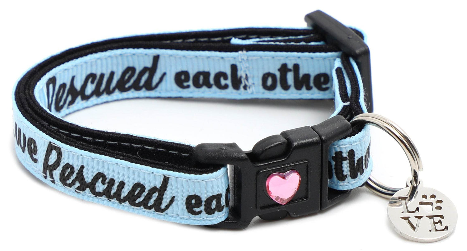We Rescued Each Other Cat Collar – Adjustable Breakaway Safety Collar - The Max & Rex Collection