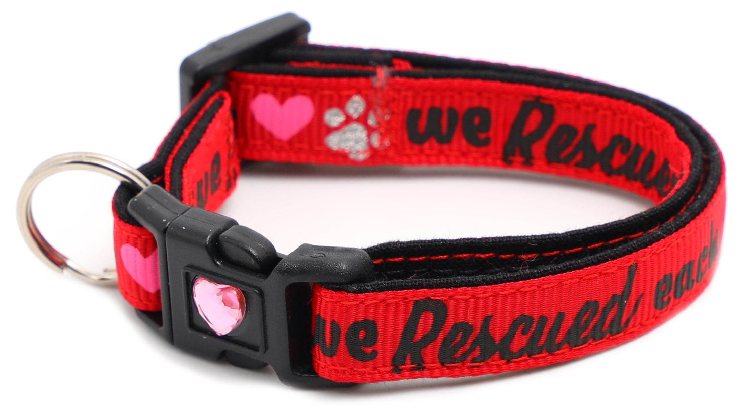 We Rescued Each Other Cat Collar – Adjustable Breakaway Safety Collar - The Max & Rex Collection