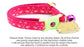 Glowing Cat Faces Breakaway Cat Collar - The Max & Rex Collection