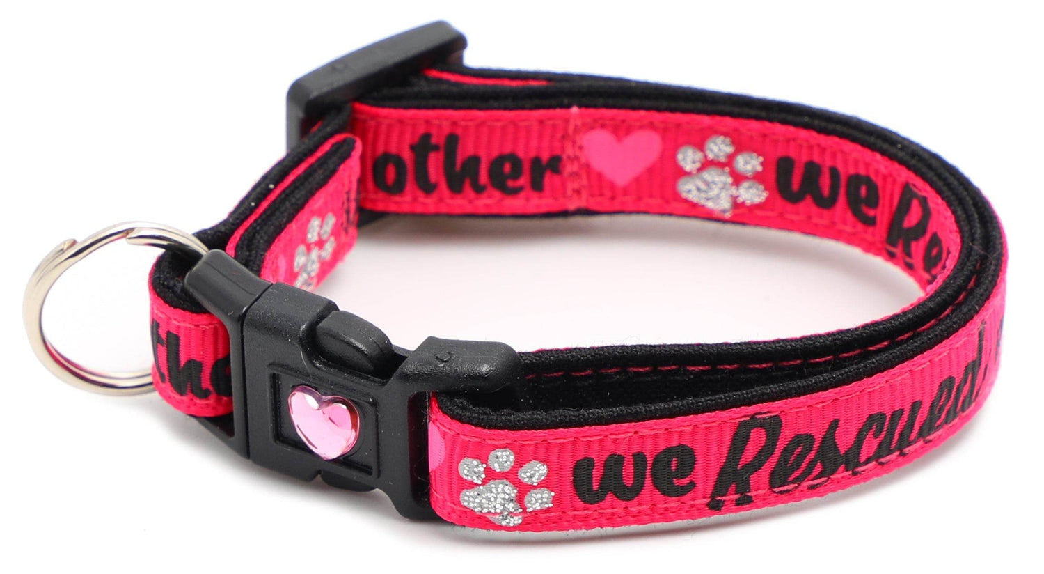 We Rescued Each Other Cat Collar – Adjustable Breakaway Safety Collar - The Max & Rex Collection