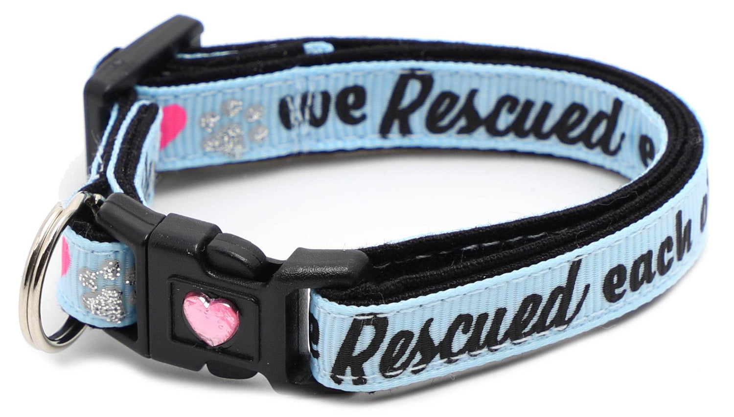 We Rescued Each Other Cat Collar – Adjustable Breakaway Safety Collar - The Max & Rex Collection