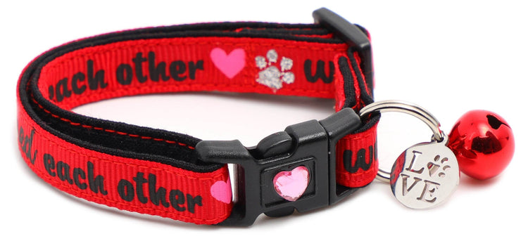 We Rescued Each Other Cat Collar – Adjustable Breakaway Safety Collar - The Max & Rex Collection