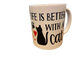 Life Is Better With a Cat – Personalized Name Mug