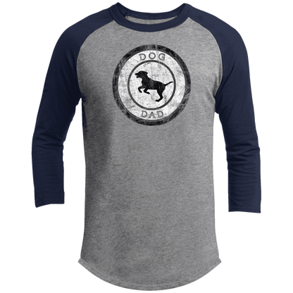 Dog Dad Baseball Tee – Men’s 3/4 Sleeve Vintage Pet Lover Shirt - The Max & Rex Collection