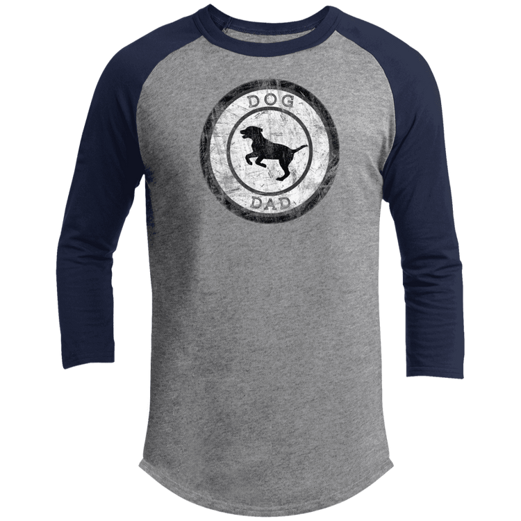 Dog Dad Baseball Tee – Men’s 3/4 Sleeve Vintage Pet Lover Shirt - The Max & Rex Collection