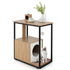 Modern Cat End Table with Scratching Post - The Max & Rex Collection