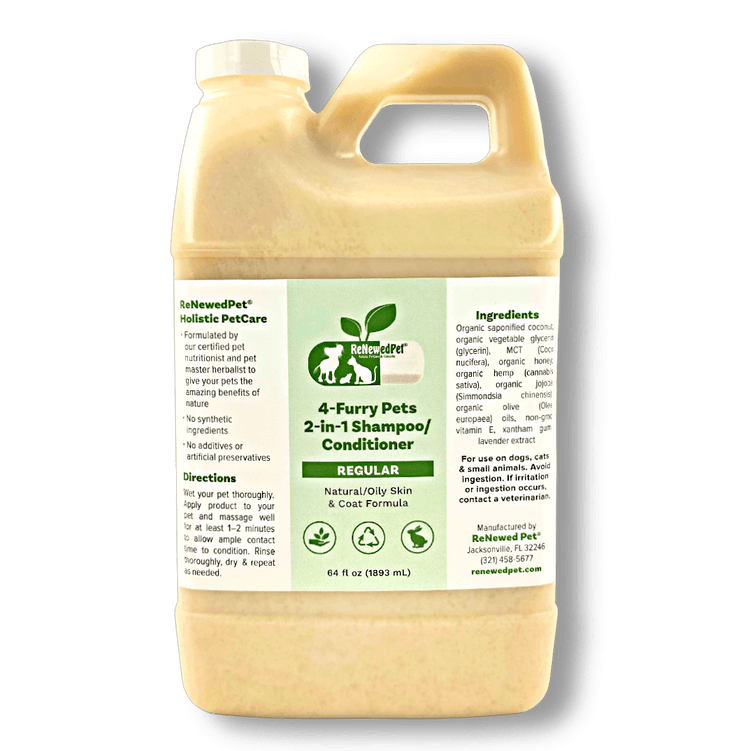 4-FURRY PETS 2-IN-1 *REGULAR SHAMPOO & CONDITIONER - The Max & Rex Collection