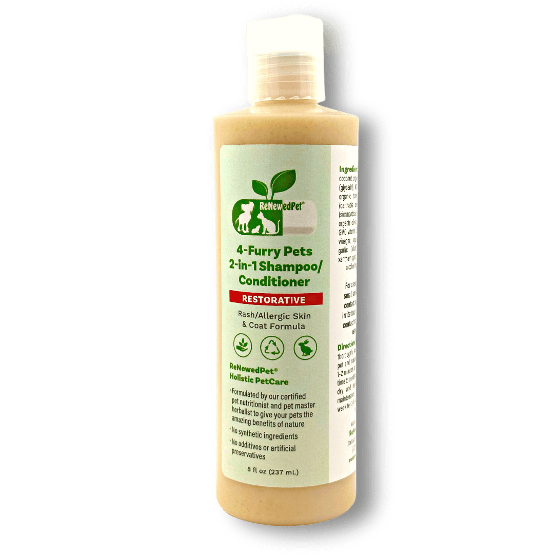 4-FURRY PETS 2-IN-1 * RESTORATIVE SHAMPOO & CONDITIONER - The Max & Rex Collection