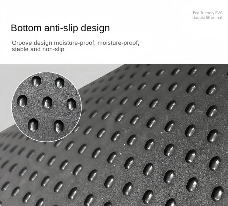 Large Double-Layer Waterproof Cat Litter Mat – Non-Slip & Washable - The Max & Rex Collection