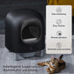 Smart Self-Cleaning Cat Litter Box with App Control & Safety Sensors — Ideal for Multi-Cat Homes