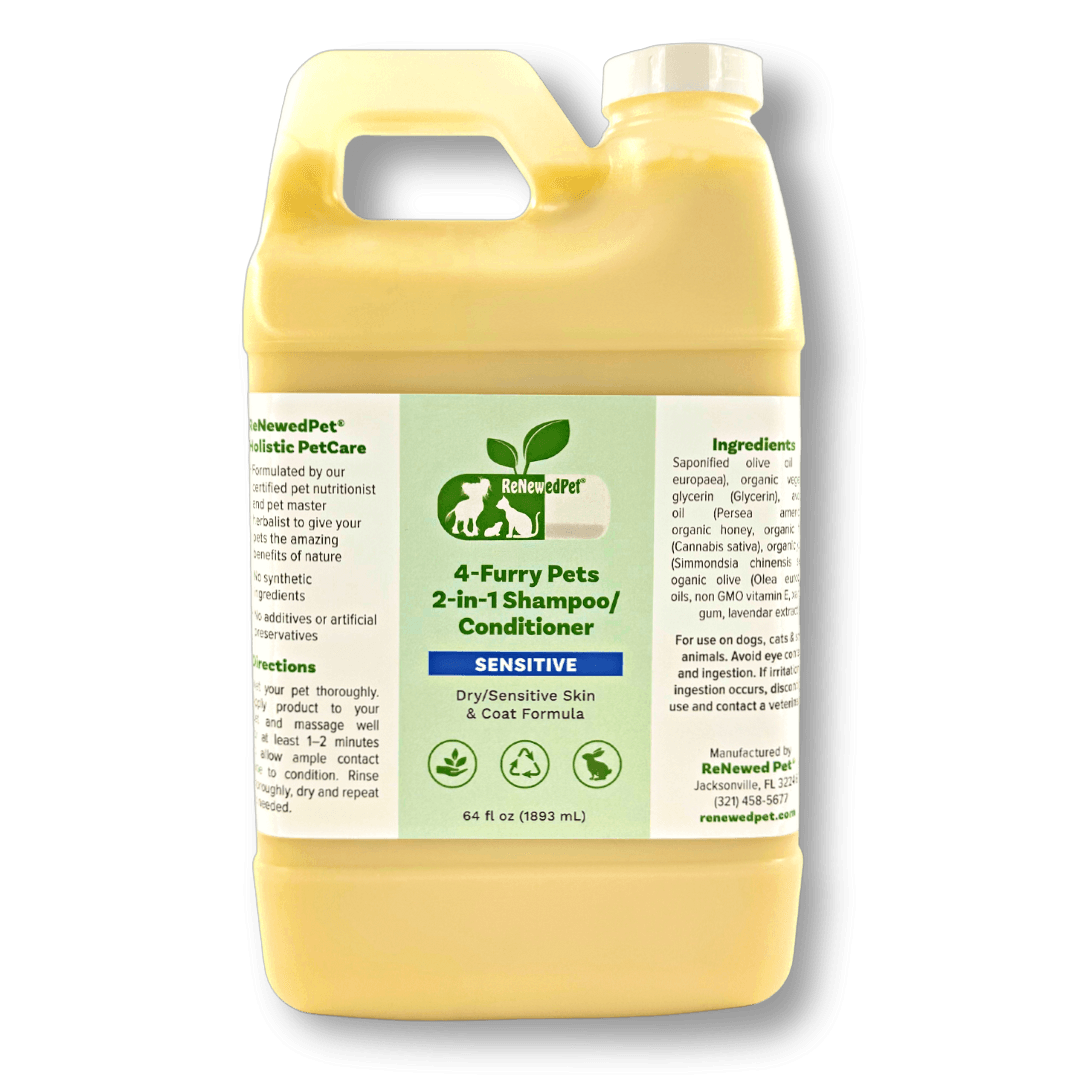 4-FURRY PETS 2-IN-1 *SENSITIVE SHAMPOO + CONDITIONER - The Max & Rex Collection