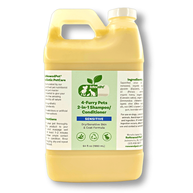 4-FURRY PETS 2-IN-1 *SENSITIVE SHAMPOO + CONDITIONER - The Max & Rex Collection