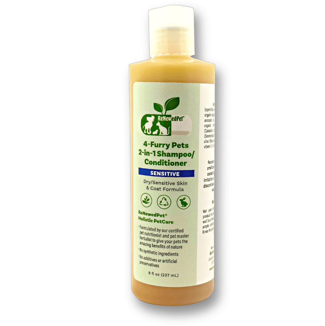 4-FURRY PETS 2-IN-1 *SENSITIVE SHAMPOO + CONDITIONER - The Max & Rex Collection