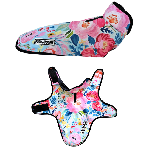 Southern Bloom Dog Coat – Limited Edition Floral Waterproof Jacket with UPF Protection