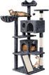 Topeakmart 57 Inches Multi-Level Cat Tree Cat Condo with Scratching Posts Kittens Activity Tower Pet Play House Furniture - The Max & Rex Collection