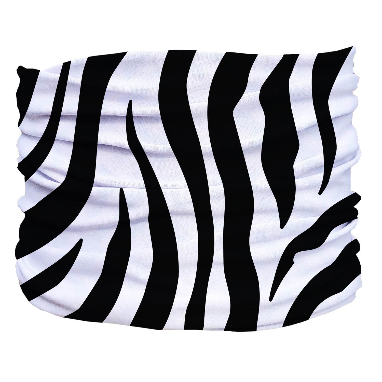 Zebra Pup Scruff – Slip-On Dog Neckwear with Bold Black & White Print - The Max & Rex Collection