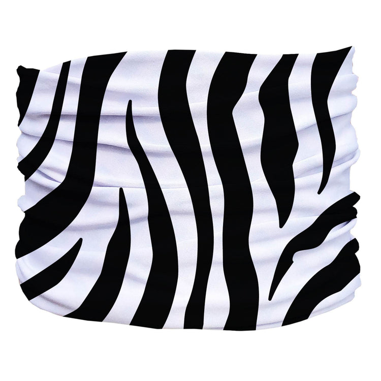 Zebra Pup Scruff – Slip-On Dog Neckwear with Bold Black & White Print - The Max & Rex Collection