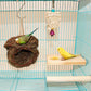 Hummingbird Bird Nest, Handwoven Straw Grass Hanging Bird Hut Grass Woven Parakeet Breeding Cave Cozy Resting Place Sparrow House for Cockatiel Parrots Parakeet Conures Finch (H02) - The Max & Rex Collection