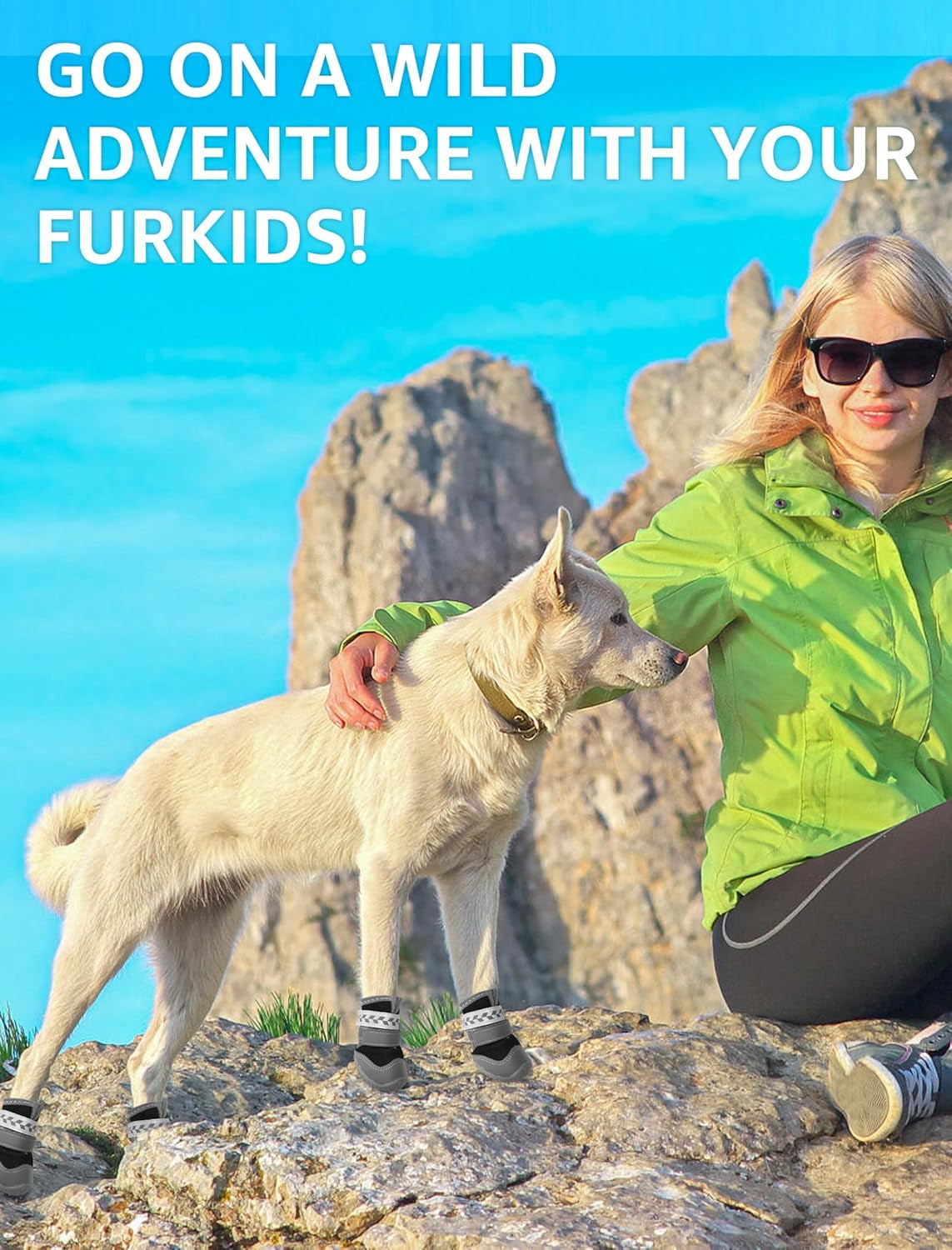 SCENEREAL Dog Shoes for Hot Pavement for Large Medium, Summer Mesh Breathable Dogs Boots & Paw Protectors for Hardwood Floors Indoor Outdoor Walking, anti Slip Waterproof Sole, Black Size 5