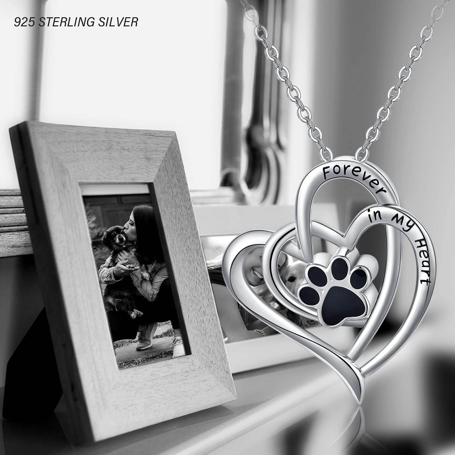 Forever in My Heart – Paw Print Urn Necklace - The Max & Rex Collection