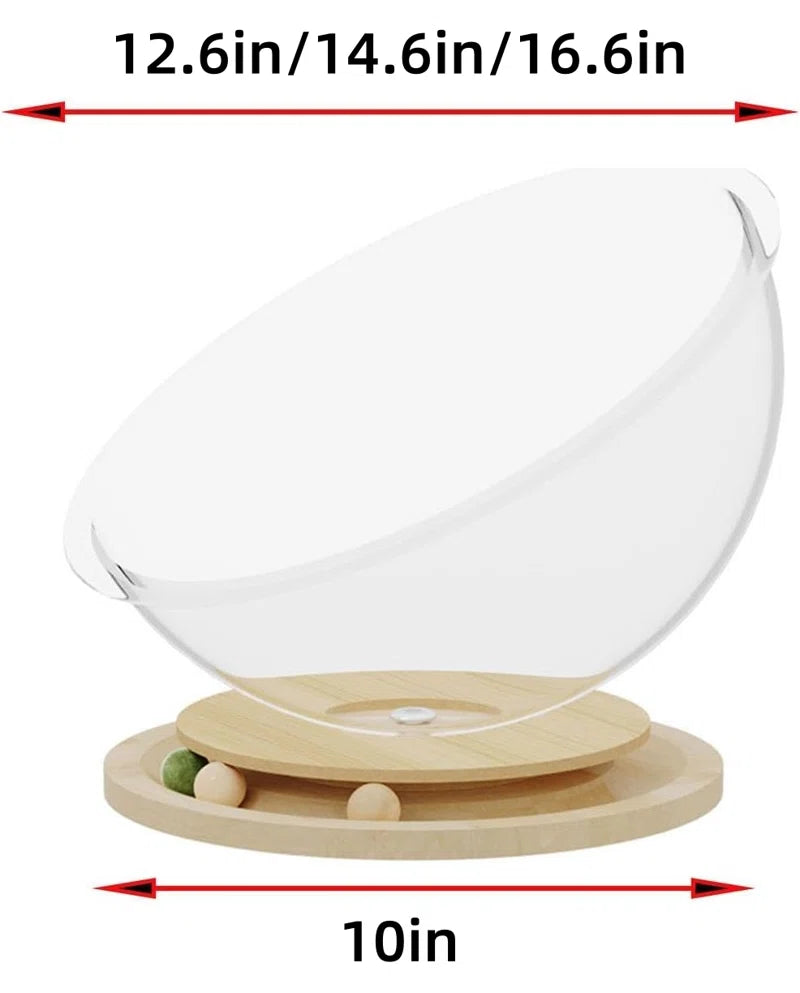 Acrylic Space Capsule Cat Bed – Clear Bubble Lounge