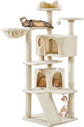 Topeakmart 57 Inches Multi-Level Cat Tree Cat Condo with Scratching Posts Kittens Activity Tower Pet Play House Furniture - The Max & Rex Collection