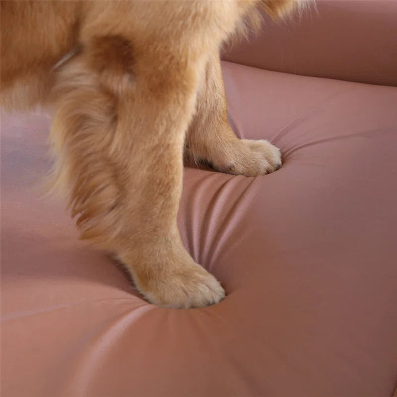 Orthopedic Leather Pet Bed
