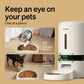 Granary WIFI Smart Phone Control Automatic Cat & Dog Feeder with Camera, White, 5-L