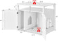 PETSITE Litter Box Enclosure, Cat Litter Box Furniture Hidden with Shelf for Large Cats, Modern Wood Pet Crate Cat Washroom Cabinet End Table, White - The Max & Rex Collection