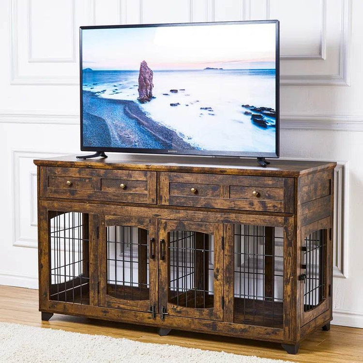 Dog Crate Furniture with Openable Partition - The Max & Rex Collection