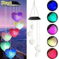 Solar Garden Wind Chime – LED Color-Changing Lights with Crystal Ball & Hummingbird Design - The Max & Rex Collection