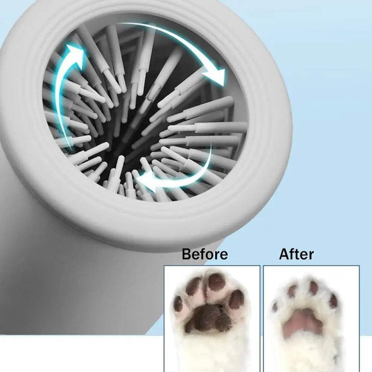 Portable Dog Paw Washer Automatic Pet Paw Cleaner Electric Paw Massager USB Rechargeable Designed for Small to Medium Dogs Cats - The Max & Rex Collection