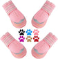 QUMY 2PCS Dog Boots for Large Dogs, Medium Dog Shoes & Paw Protectors for Hot Pavement, Summer Heat Protection, Mesh Breathable Nonslip Dog Booties for Hardfloors, Walking Running Hiking Red Size 2 - The Max & Rex Collection