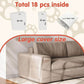 18 Pcs Large Cat Scratch Furniture Protector, Transparent Couch Protector from Cat Claws, Single-Sided Self Adhesive anti Pet Deterrent Sofa Cover, 17In - The Max & Rex Collection
