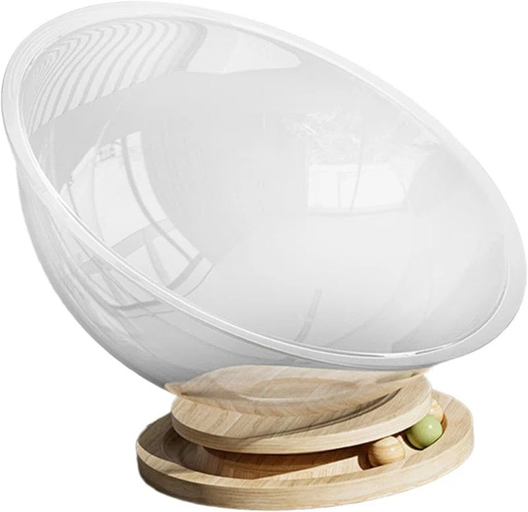 Acrylic Space Capsule Cat Bed – Clear Bubble Lounge